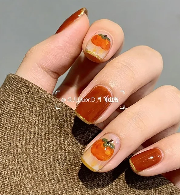 新年美甲作品 貓眼 亮片 彩繪