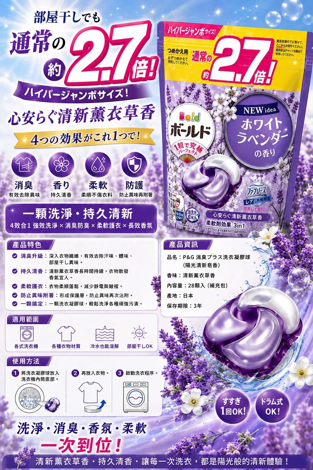第9個商品 P&G洗衣球 洗衣膠囊 28顆